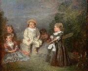 Jean-Antoine Watteau Heureux age painting